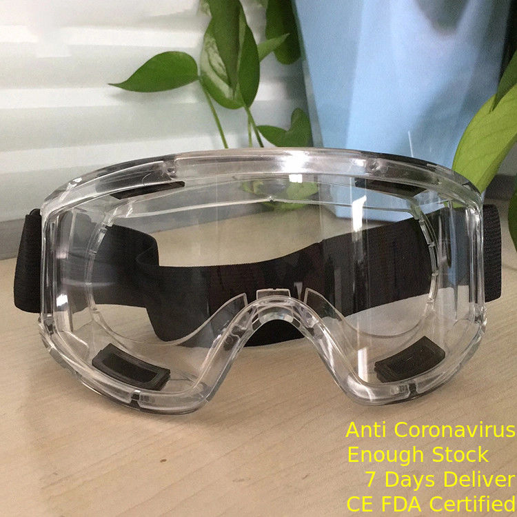 투명한 의학 보안경 PC 렌즈 먼지 증거 조정가능한 벨브 디자인 협력 업체