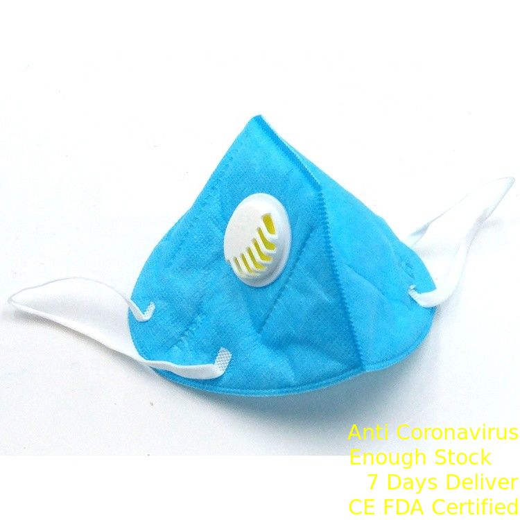 FFP2 Foldable 먼지 가면, 탄력 있는 귀 반복을 가진 처분할 수 있는 접히는 가면 협력 업체