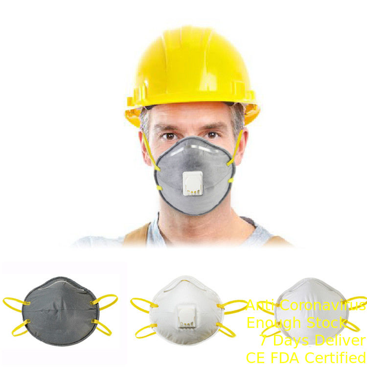 피부 친절한 N95 FFP2 표준 반대로 먼지 비 길쌈된 컵 인공호흡기 가면 협력 업체